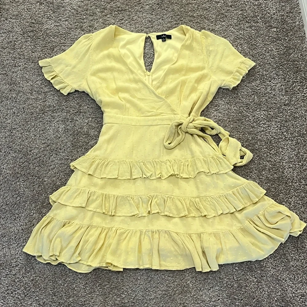 Lulu’s Yellow Ruffled Sundress - Picture 1 of 7